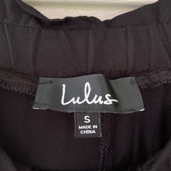 Lulus Sebastian Black Pants Size S NWT - Picture 9 of 11